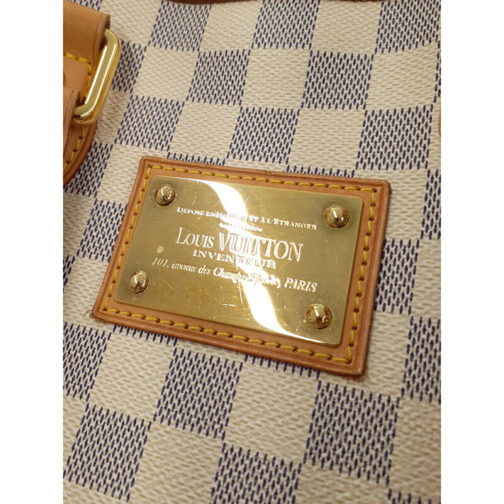 Louis Vuitton Damier Azur White Hampstead Tote Bag - Picture 7 of 8